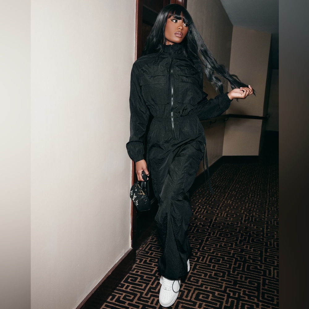 Naked Wardrobe The Windbreaker Cargo Jumpsuit - Picture 13 of 15